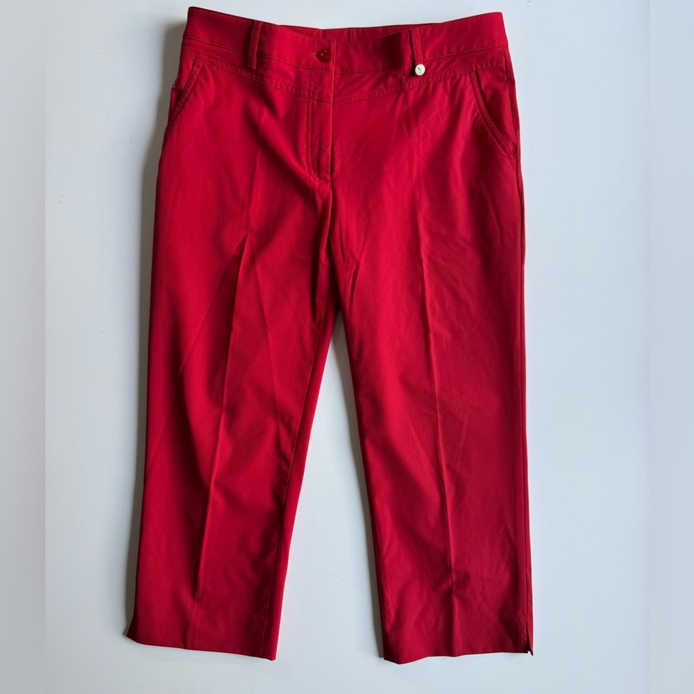 Golfino Performance Red Golf Slim Fit Trousers